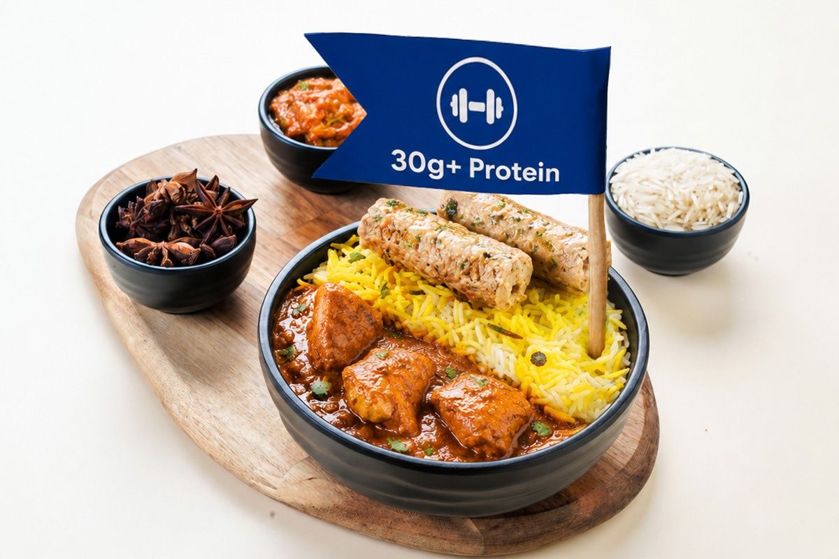 Chicken Tikka Masala Bowl With Seekh Kebab