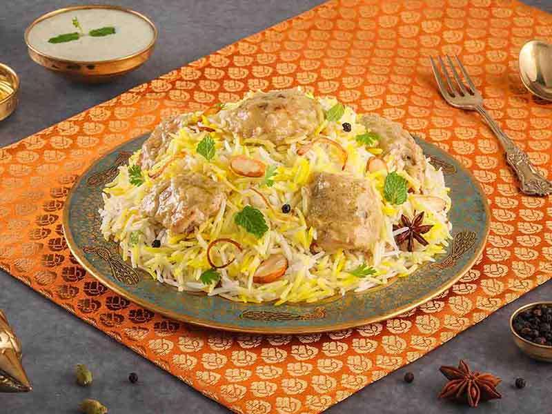Murgh Afghani Tikka Biryani (Creamy Chicken Tikka - Serves 1)