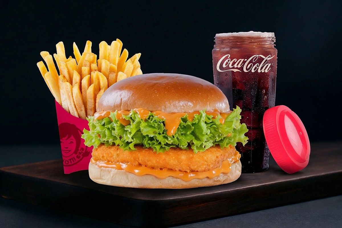 Spicy Paneer Delight Burger Combo