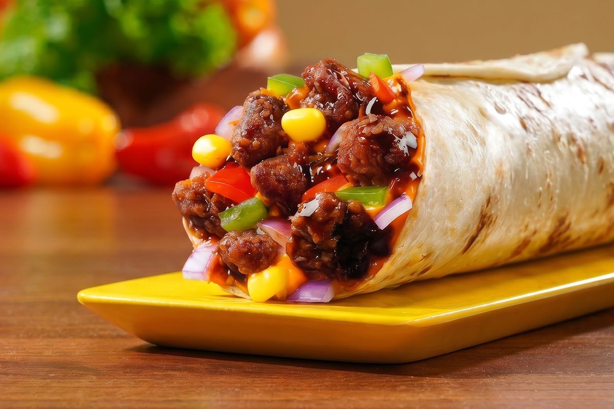 BBQ Crispy Chicken Salad Wrap