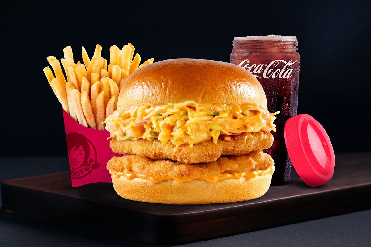 Double Patty Crispy Chicken Burger Combo