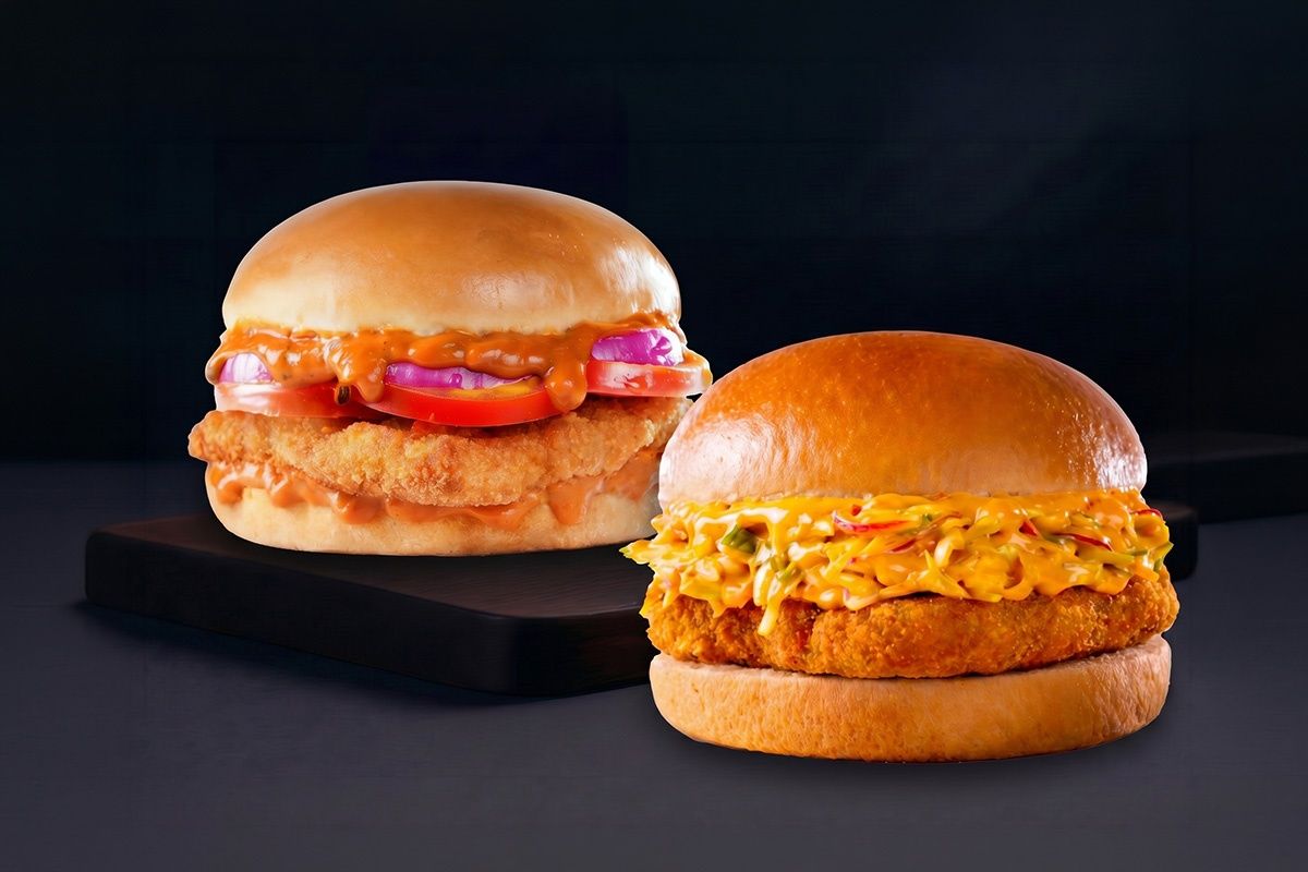 Chicken Makhani Burst Burger + Crispy Chicken Burger Combo
