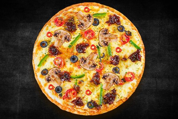 Verdant Veggie Mosaic Medium Pizza (Serves 2)