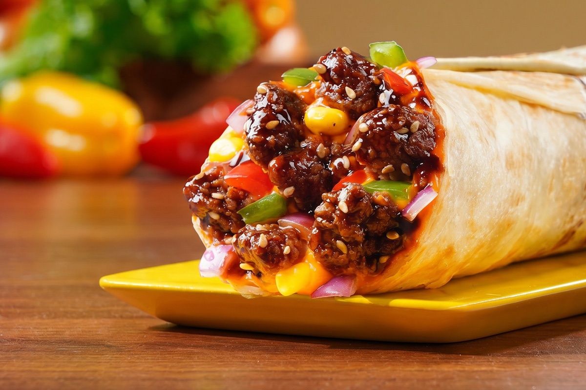 Teriyaki Crispy Chicken Salad Wrap