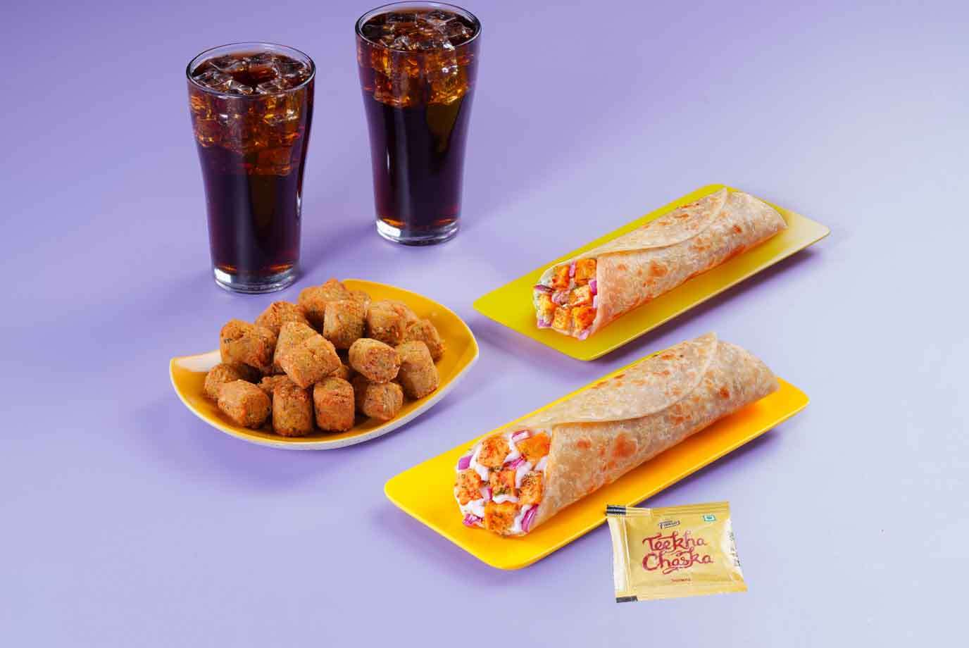 (Serves 2) Double Value Paneer Wrap & Nuggets Meal (Veg)