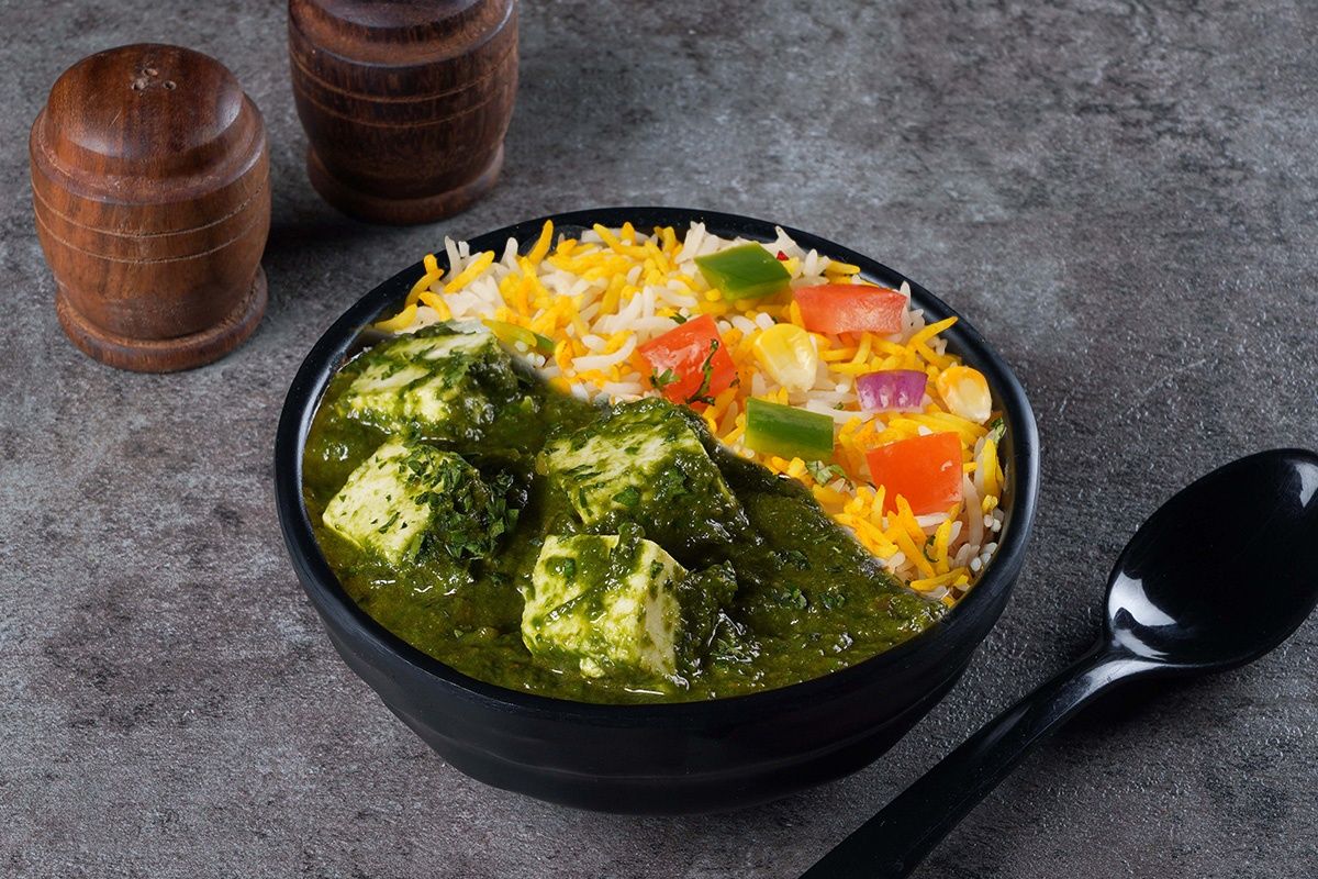 Palak Paneer Lite Rice Bowl