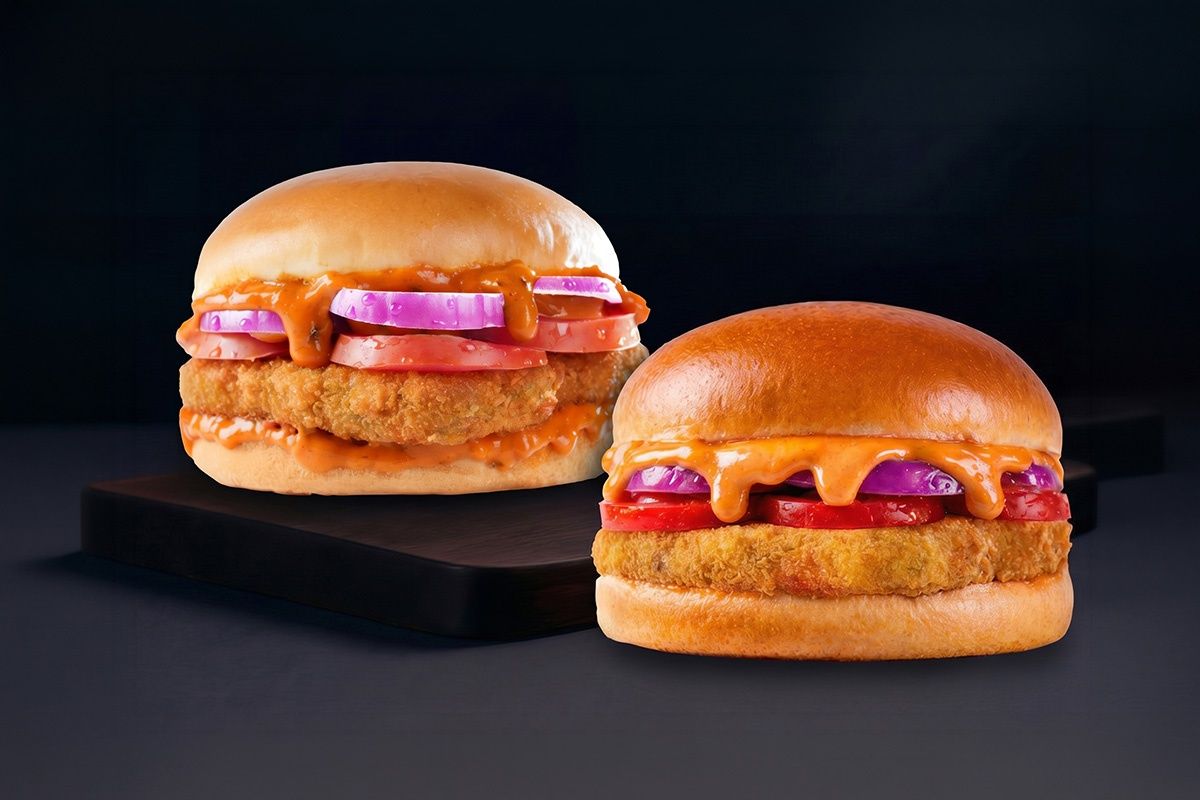 Veg Makhani Burst Burger + Crispy Veg Burger Combo