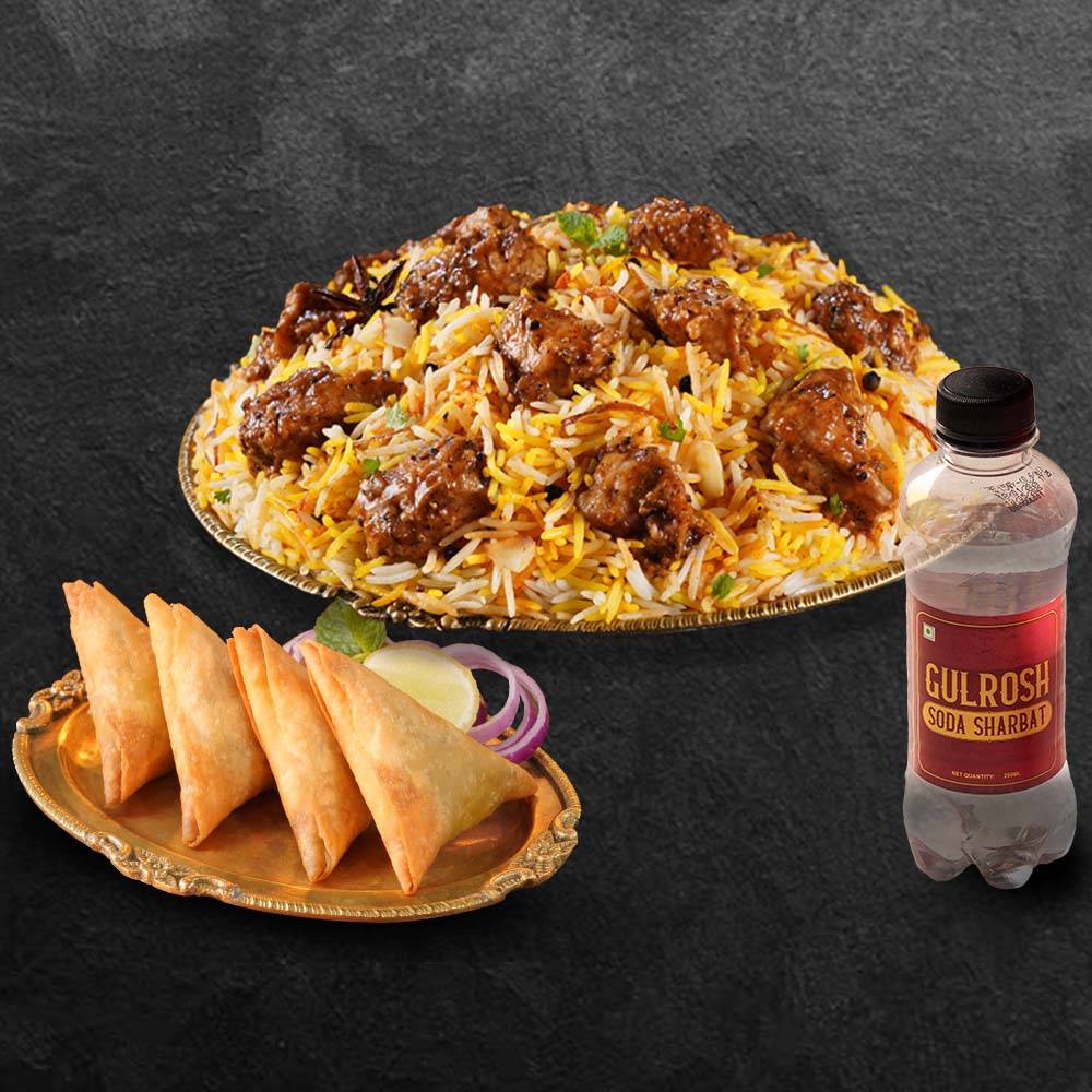 Order Biryani with Free Samosa & Gulrosh Iftari Combo near me