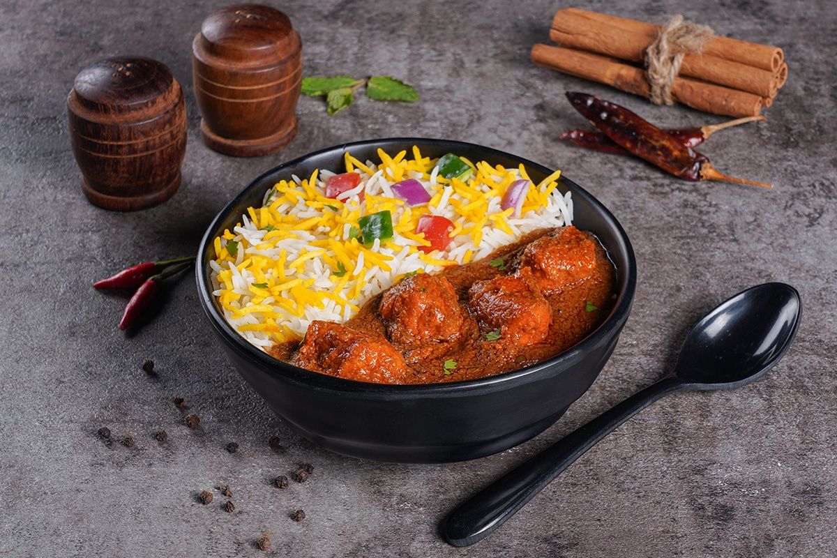 Classic Andhra Chicken Rice Bowl
