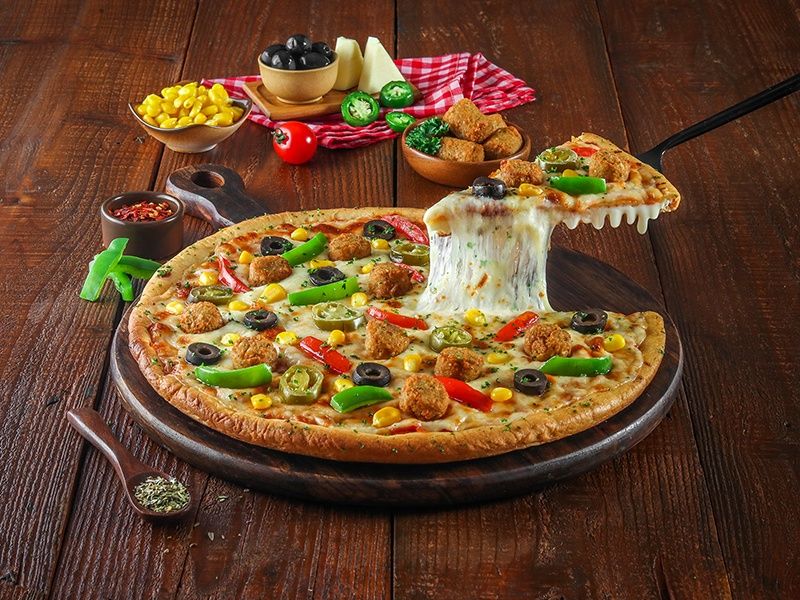 Veg Falafel Supreme Pizza Cheese Burst Pizza (Medium Pizza)