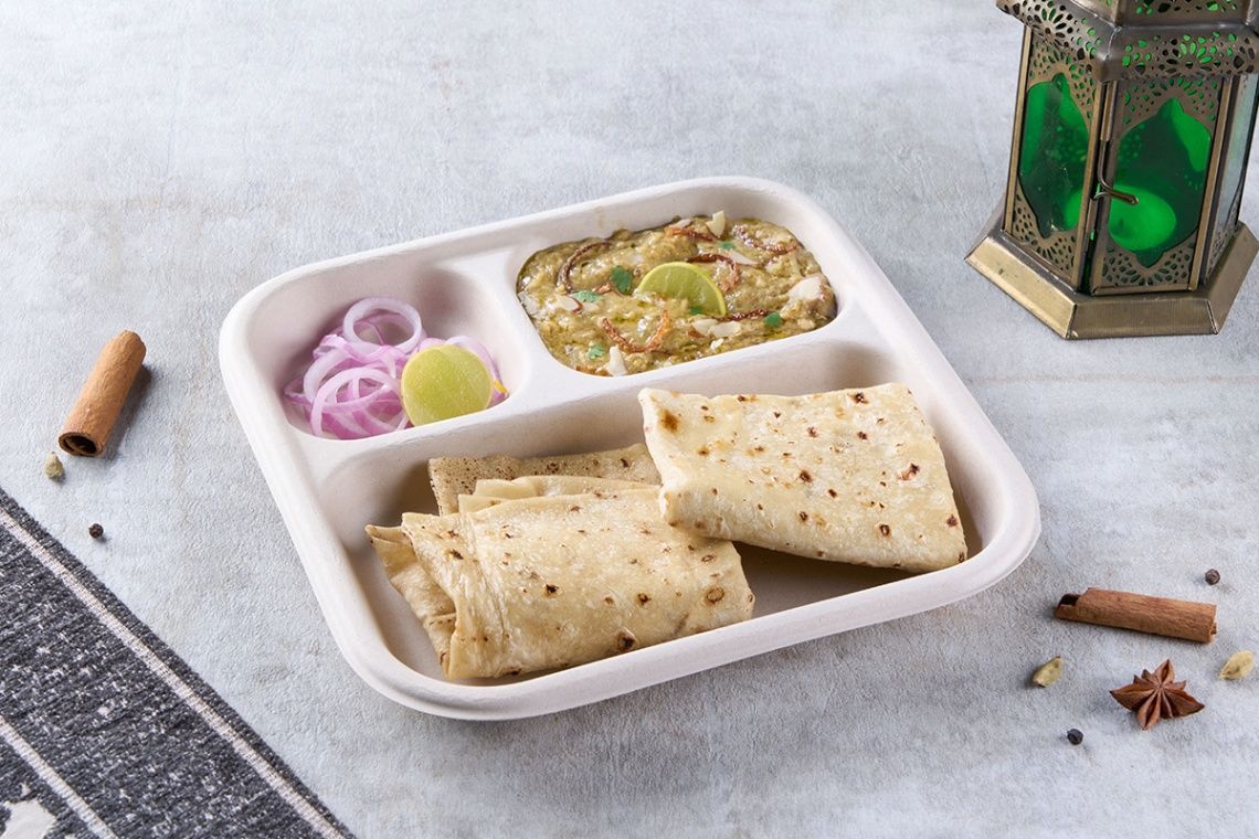 Chicken Haleem Thali