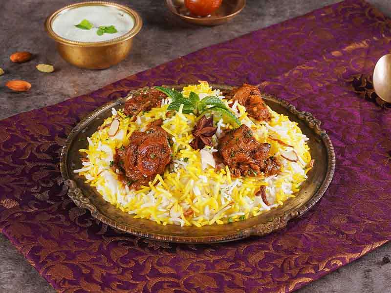 Murgh Makhani Biryani (Butter Chicken Biryani - Serves 1)