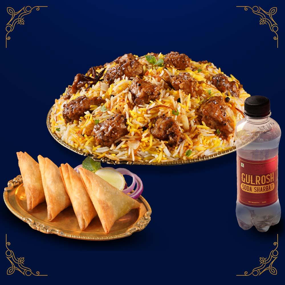 Order Biryani with Free Samosa & Gulrosh Iftari Combo near me
