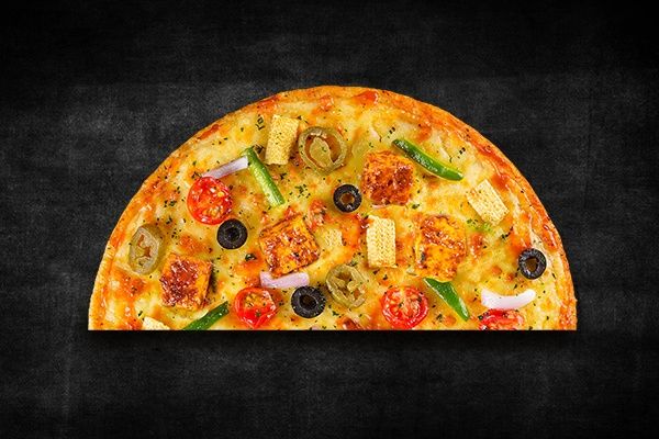 Wild Veggie Paneer Inferno Semizza (Half Pizza)(Serves 1)