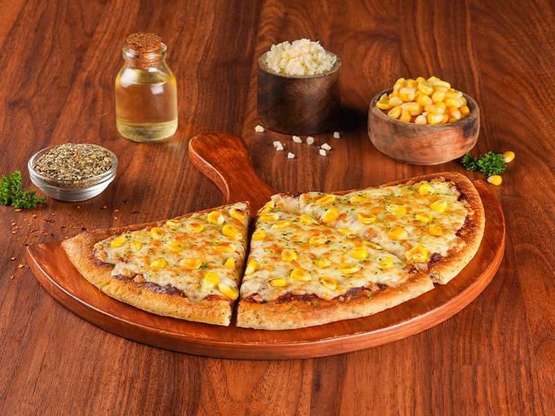 Corn & Cheese Semizza (Half Pizza)