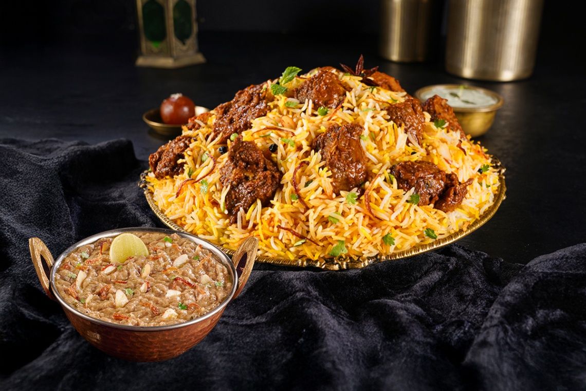 Dum Gosht Biryani (Serves 2) With Mutton Haleem (660 Gm)