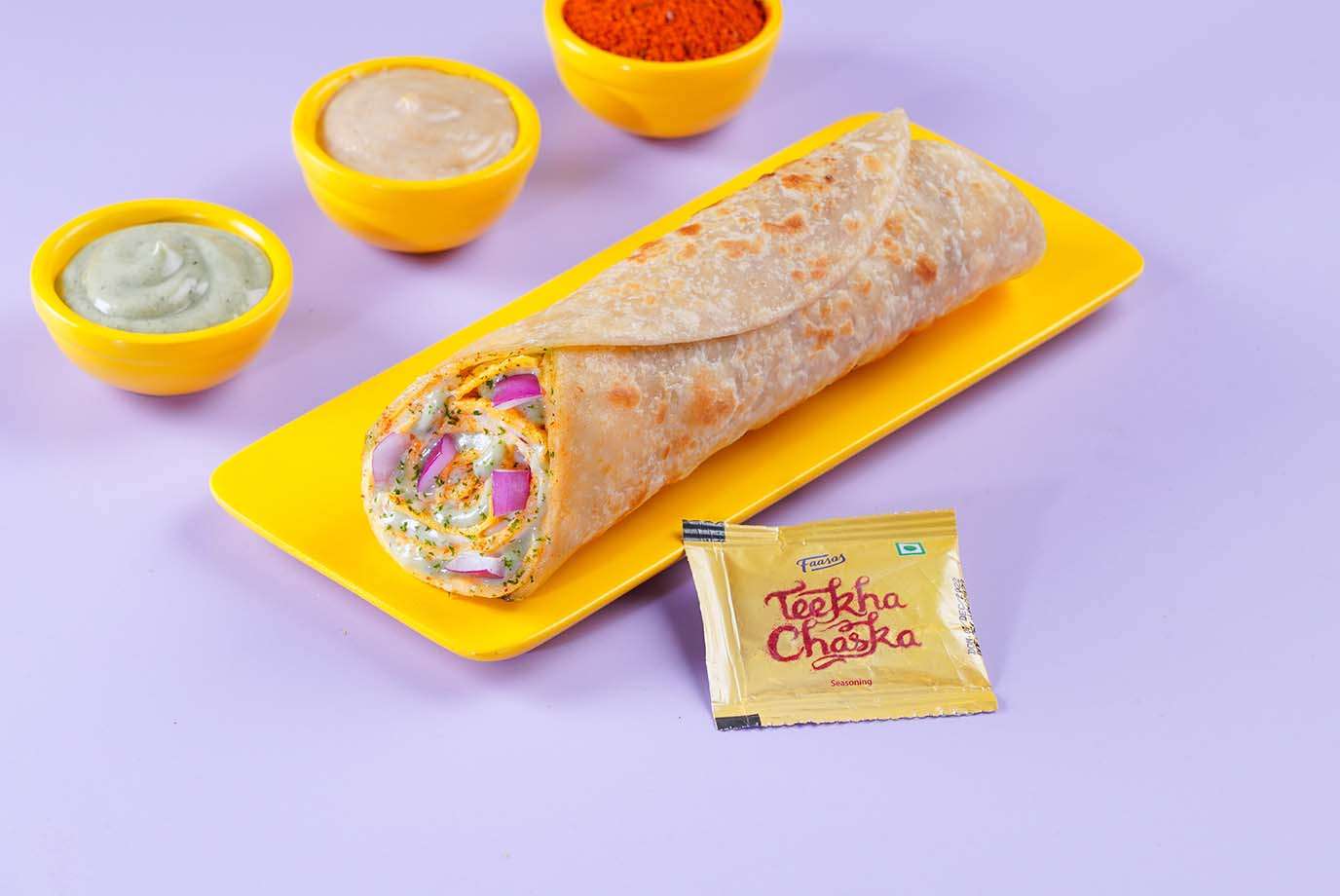 Double Egg Chatpata Roll - Crispy Bake (Chefs Special)