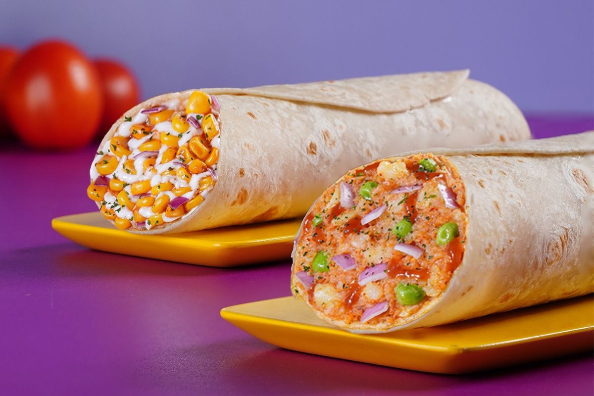 2 Classic Veg Wraps At 99 Each