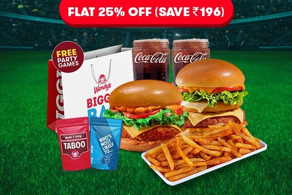 FLAT 25% Off On Cheesynator & Tandoori Chicken, Piri Piri Fries & 2 Coke