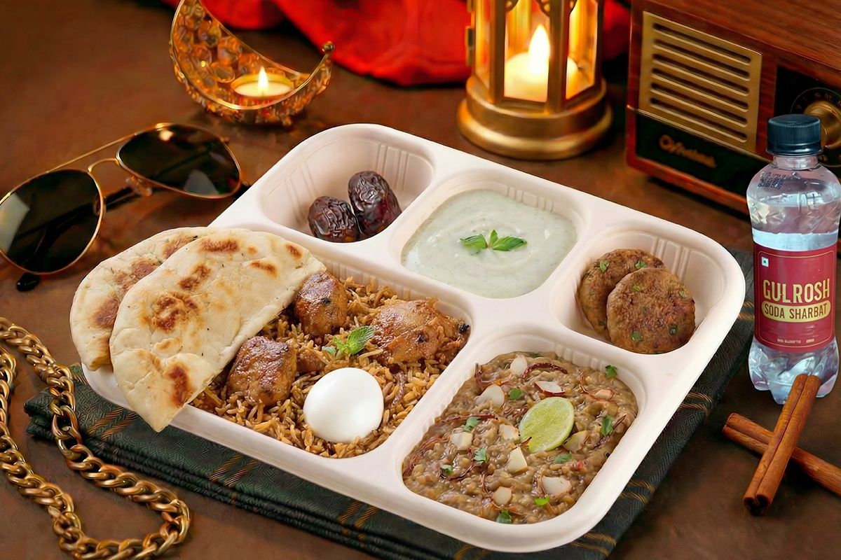 Chicken Tikka Biryani And Mutton Haleem Meal Box