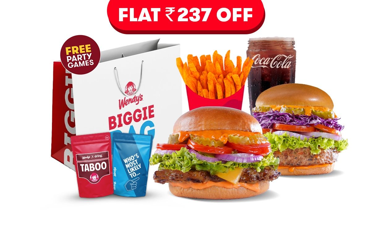 Flat Rs. 237 Off On Chickenatorr + Veggienatorr Burgers + Fries + Coke