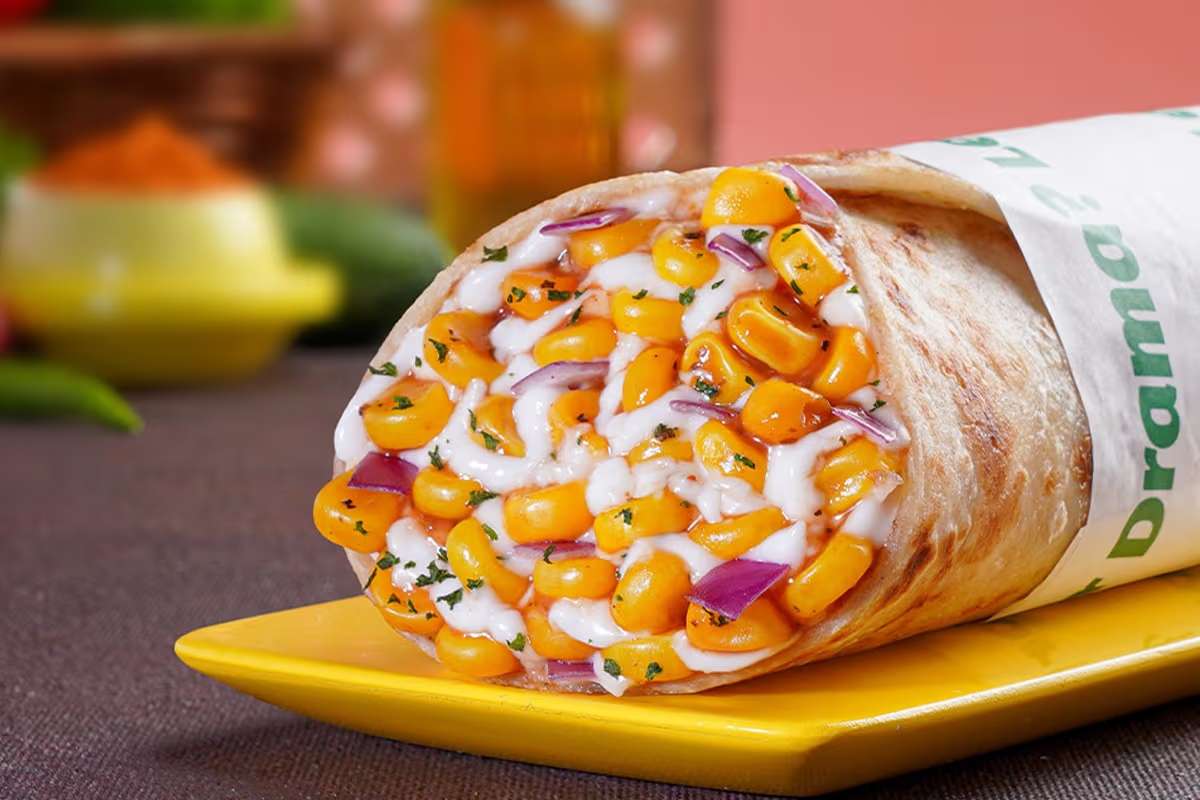 Cheesy Corn Salsa Wholewheat Wrap