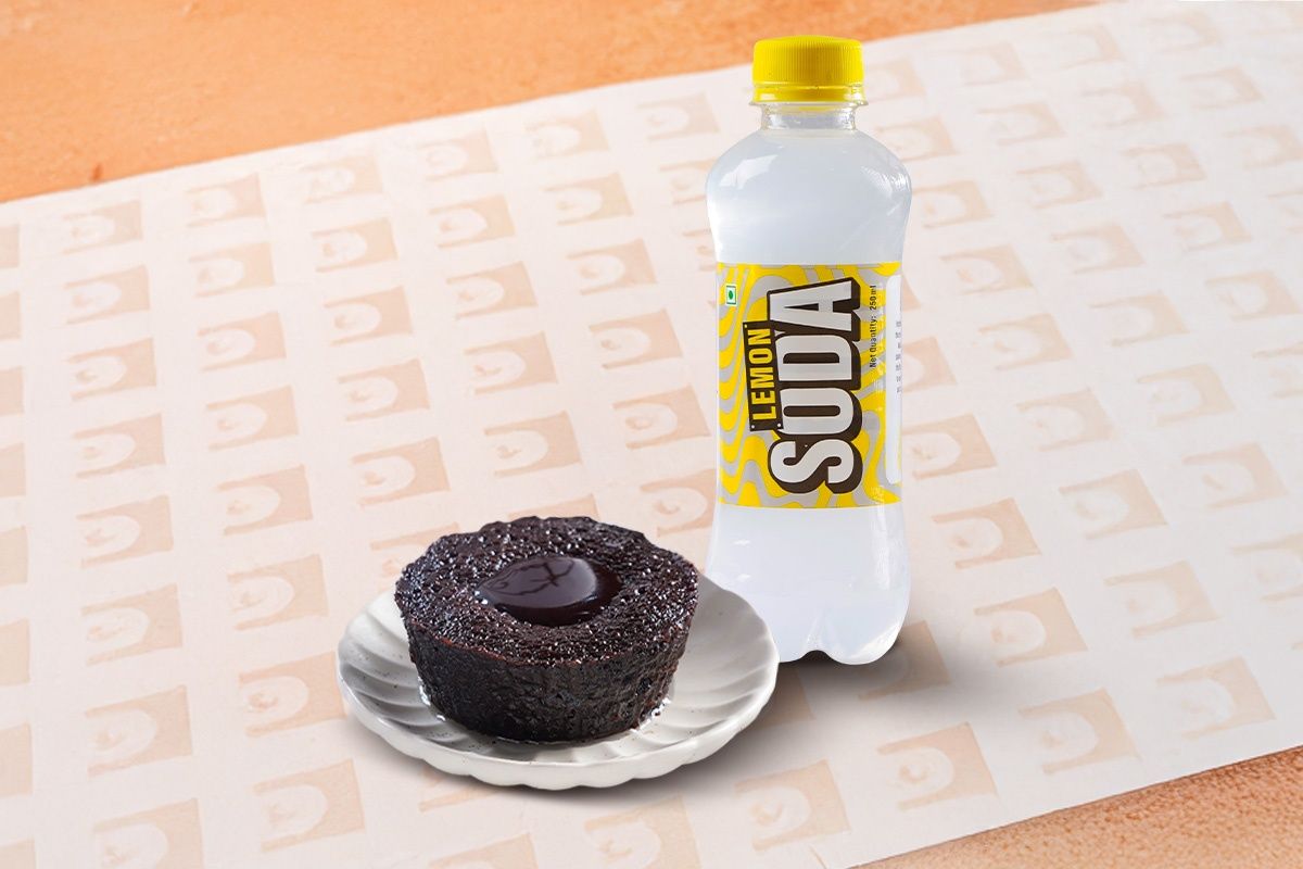 Choco Lava Cake + Lemon Soda