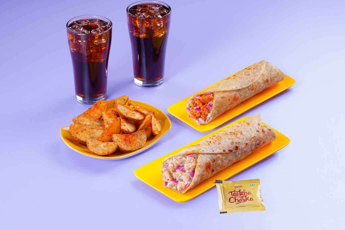 Double Value Non-Veg Wrap Meal + 2 Thums Up
