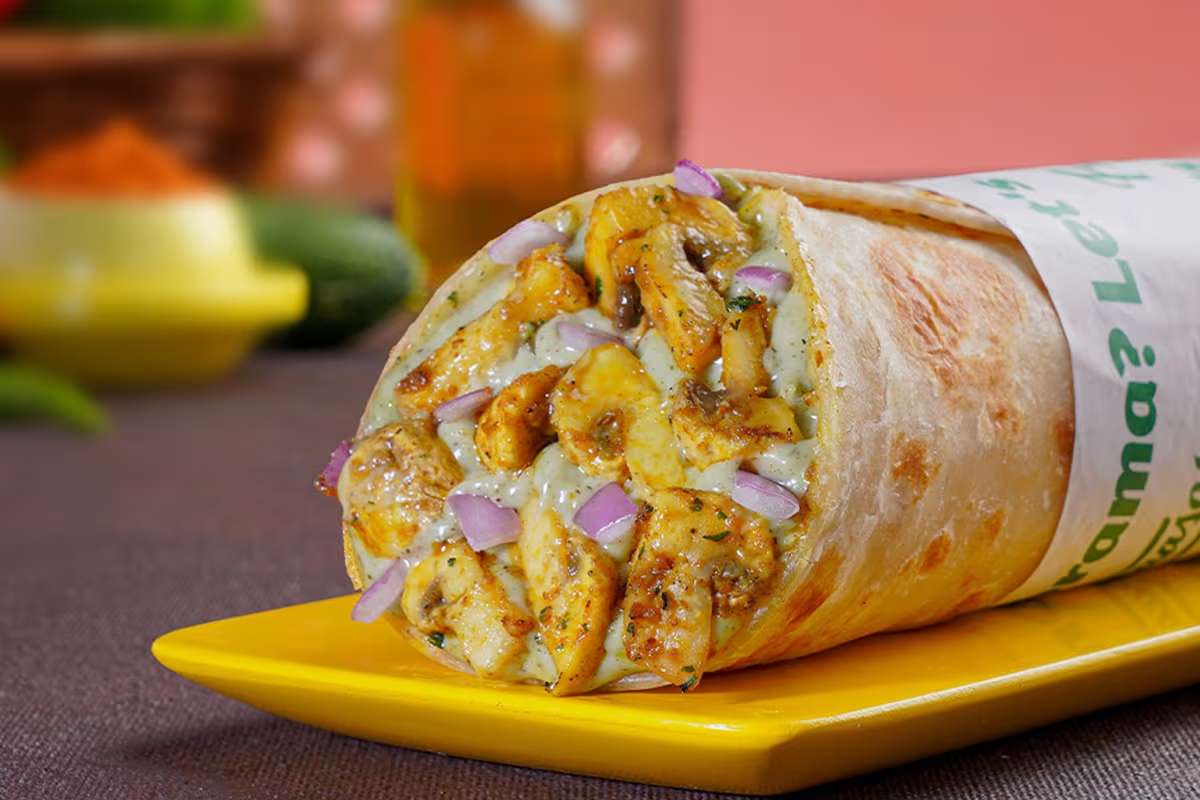 Masala Mushroom Wrap - Wholewheat Paratha
