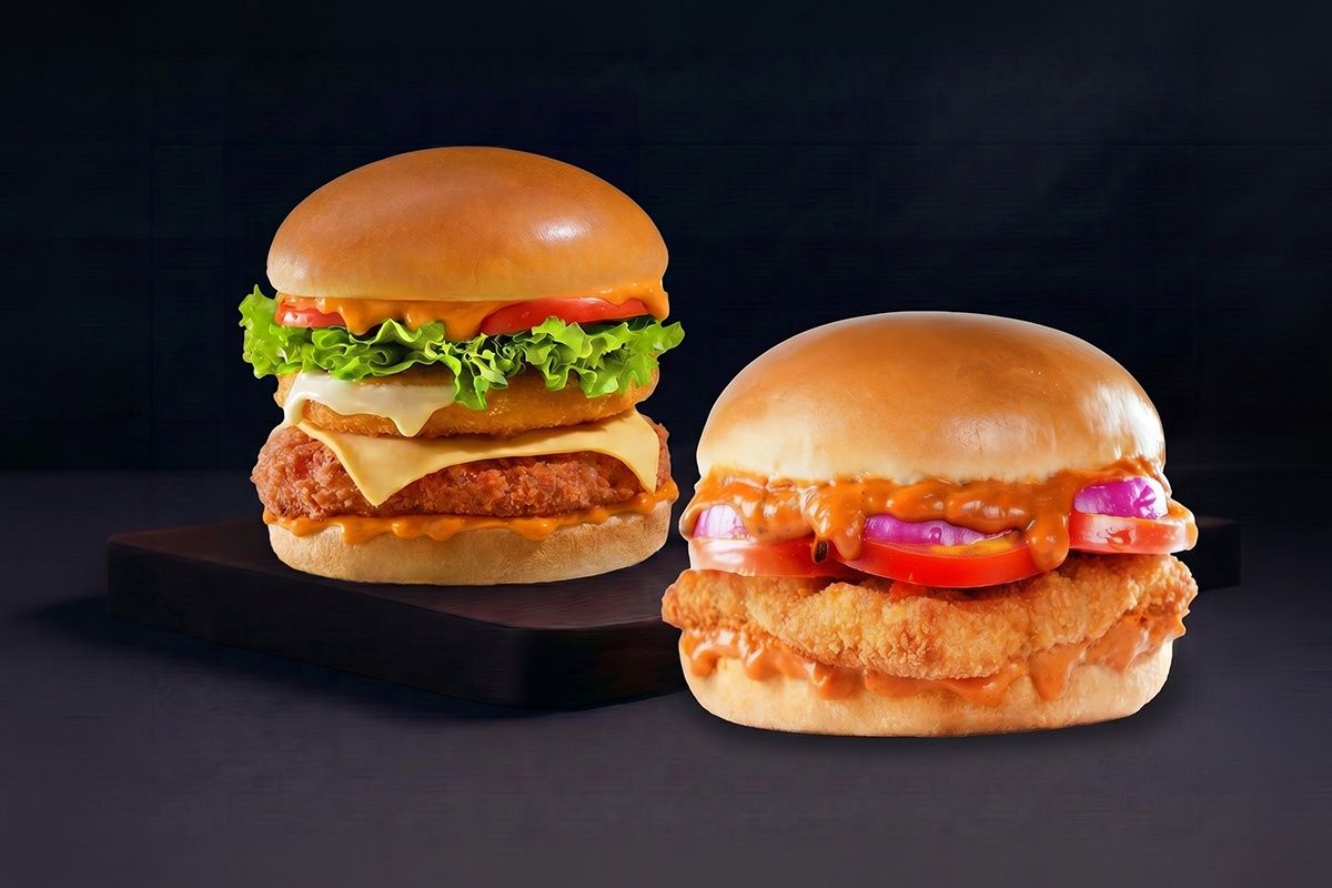 Lord Cheesynator Chicken Burger + Chicken Makhani Burst Burger Combo