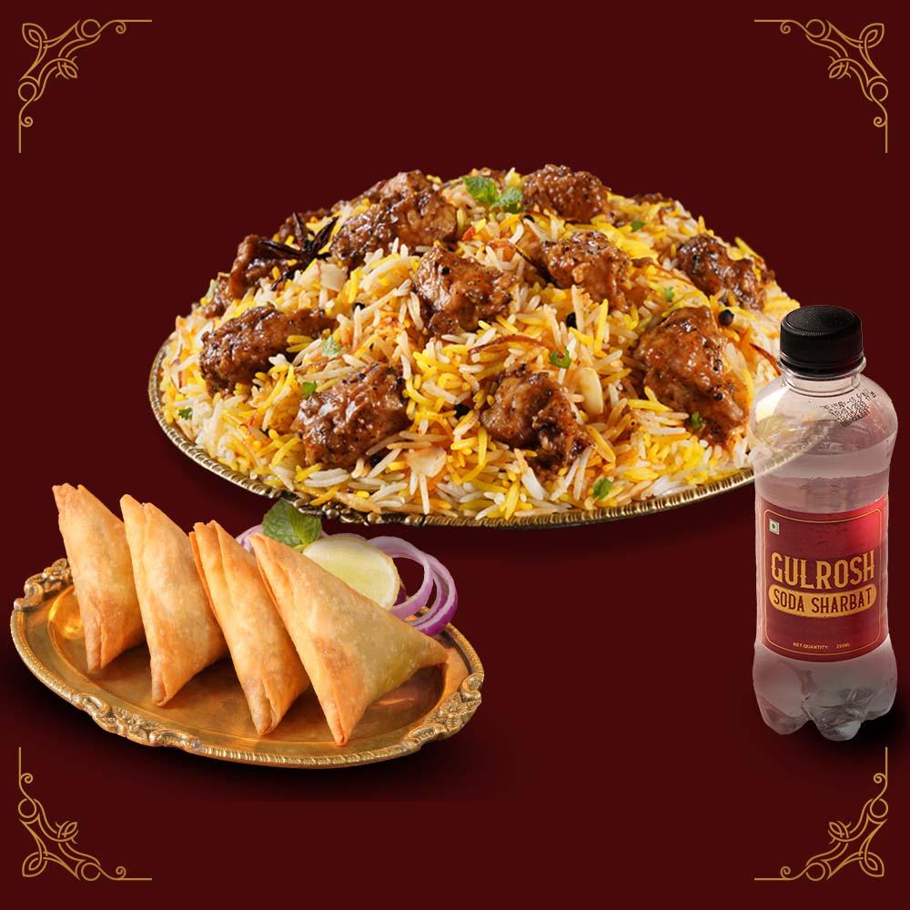 Order Biryani with Free Samosa & Gulrosh Iftari Combo near me