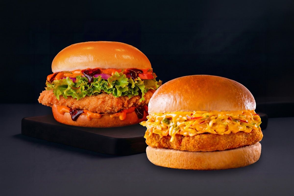 Korean Crispy Chicken Burger + Crispy Chicken Burger Combo