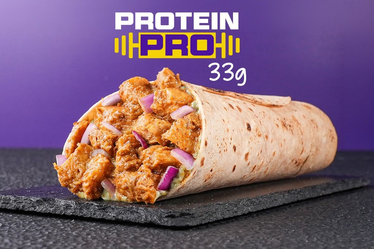 Protein Pro Chicken Bhuna Wrap.