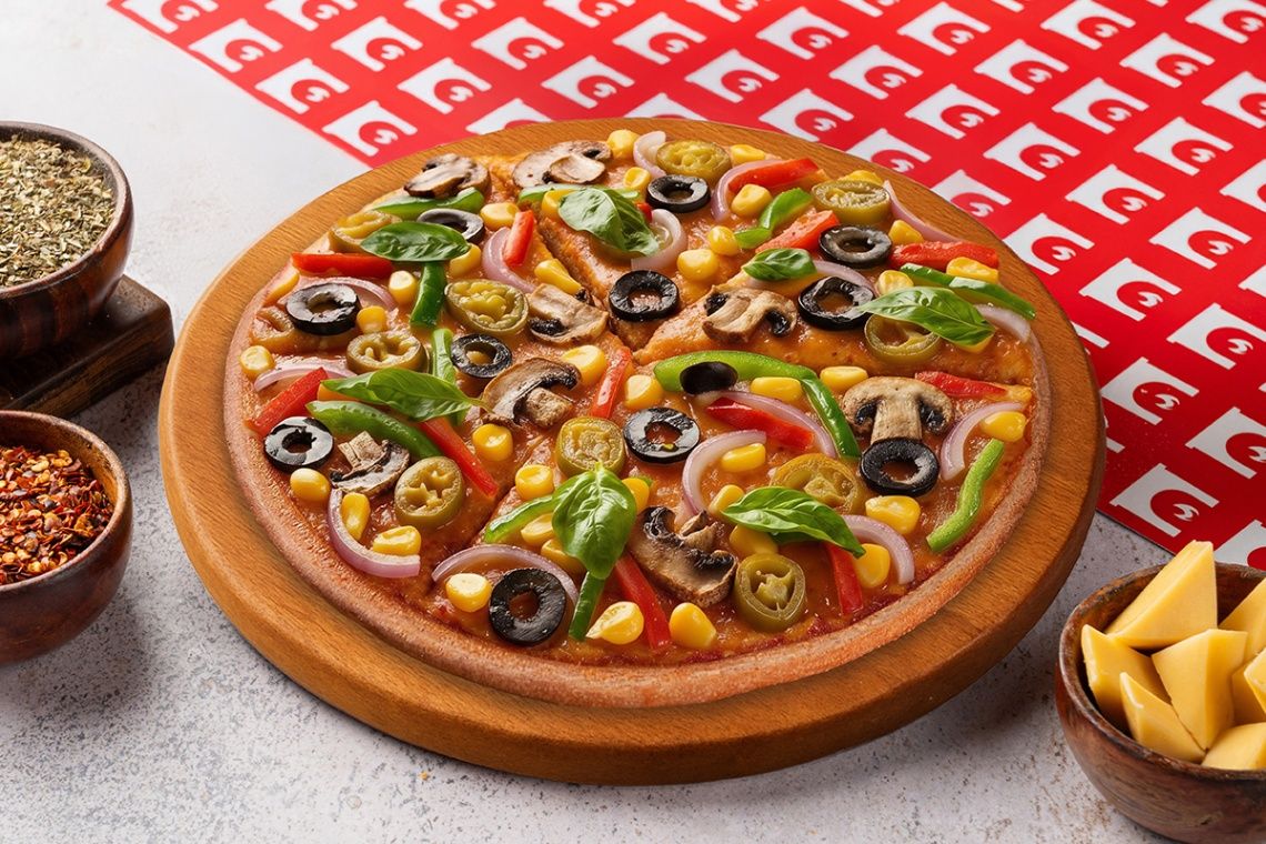 Dragonfire Veg Overloaded Medium Thin Crust Pizza