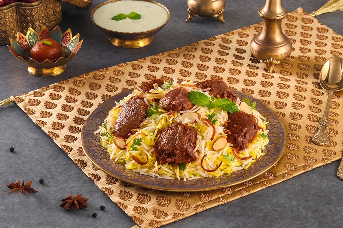 Dum Gosht Biryani (Dum Mutton Biryani, Boneless - Serves 1)