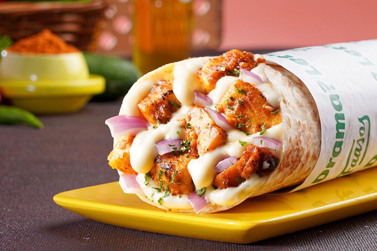 Double Cheese Melt Paneer Wrap
